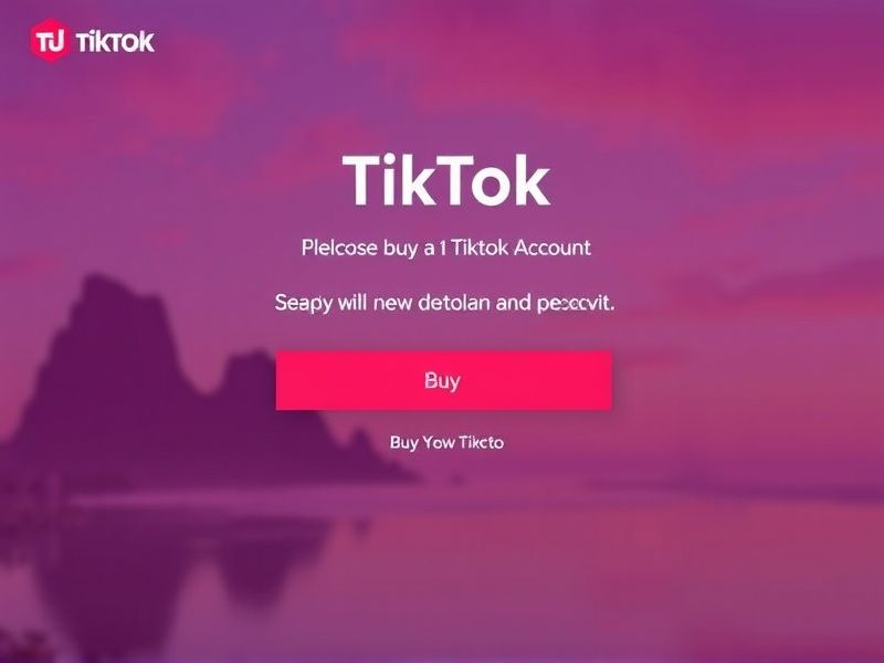 buy a tiktok account