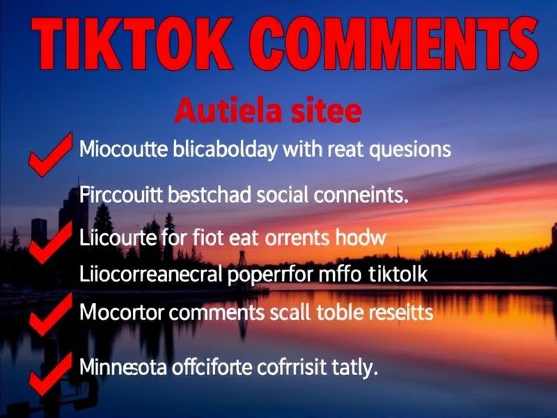 Buy TikTok Comments in MN: Boost Your Minnesota Social Proof Instantly