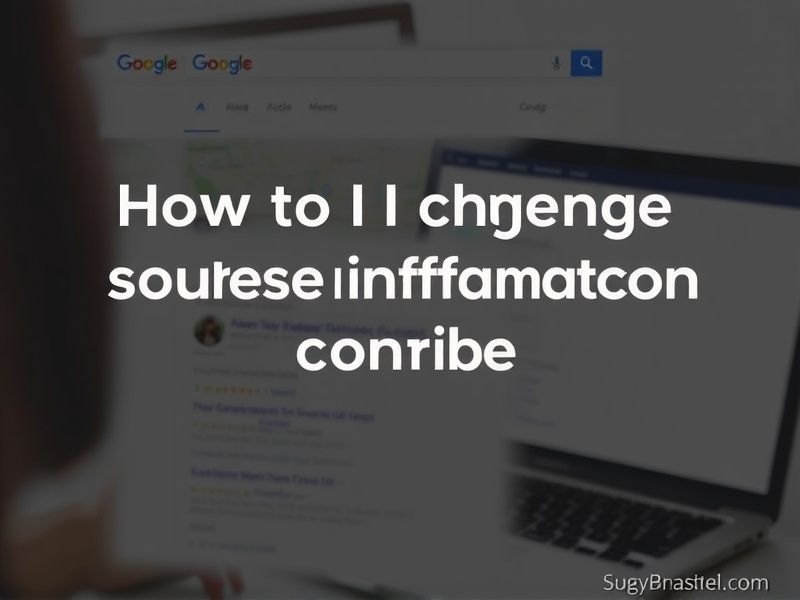 how do i change my business information on google