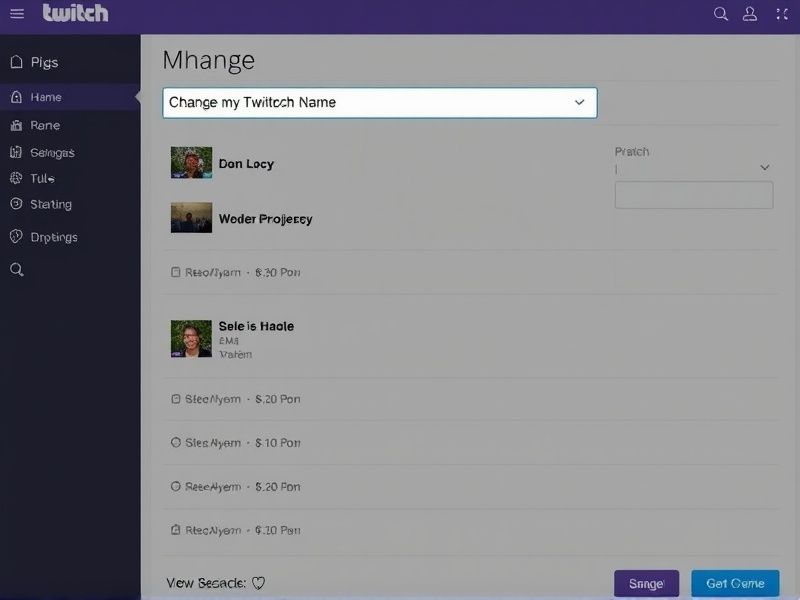 how do i change my twitch name