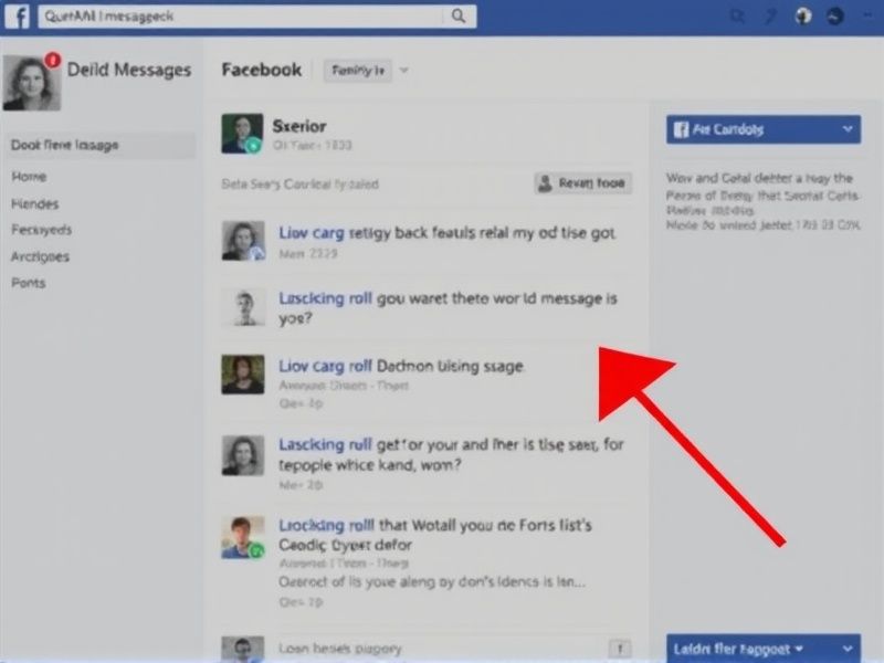 how i find deleted messages on facebook