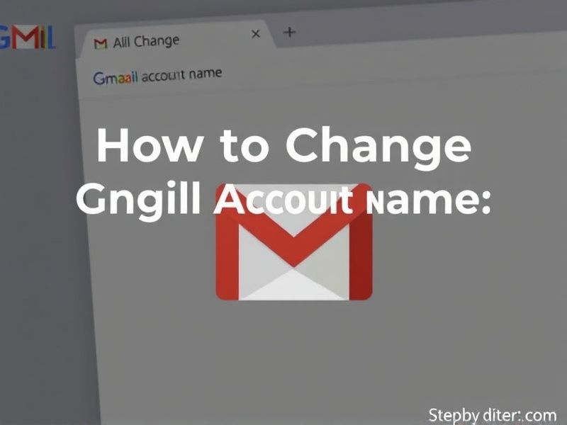 How to Change Gmail Account Name: A Step-by-Step Guide