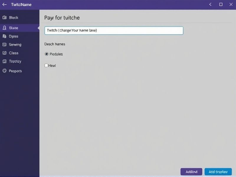 how to change your name in twitch