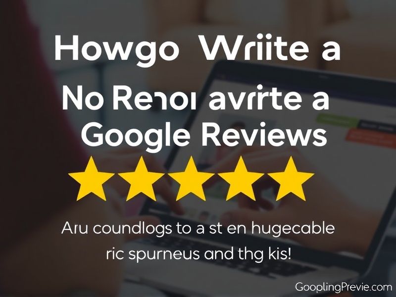 How to Write a Review on Google Reviews: A Step-by-Step Guide for Businesses and Users